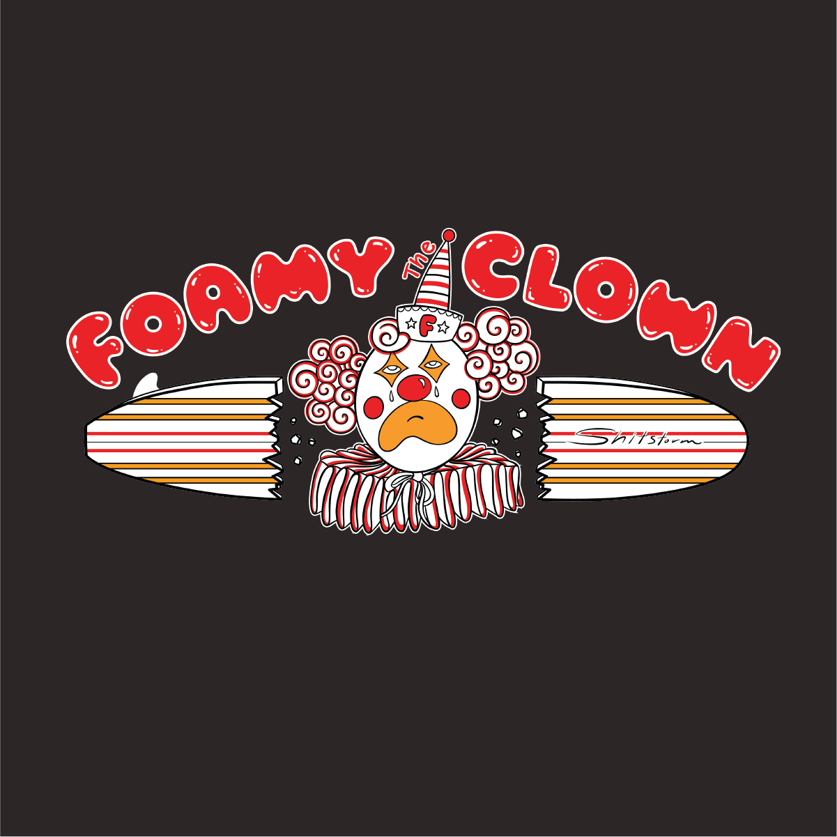Foamy The Clown - Black S/S