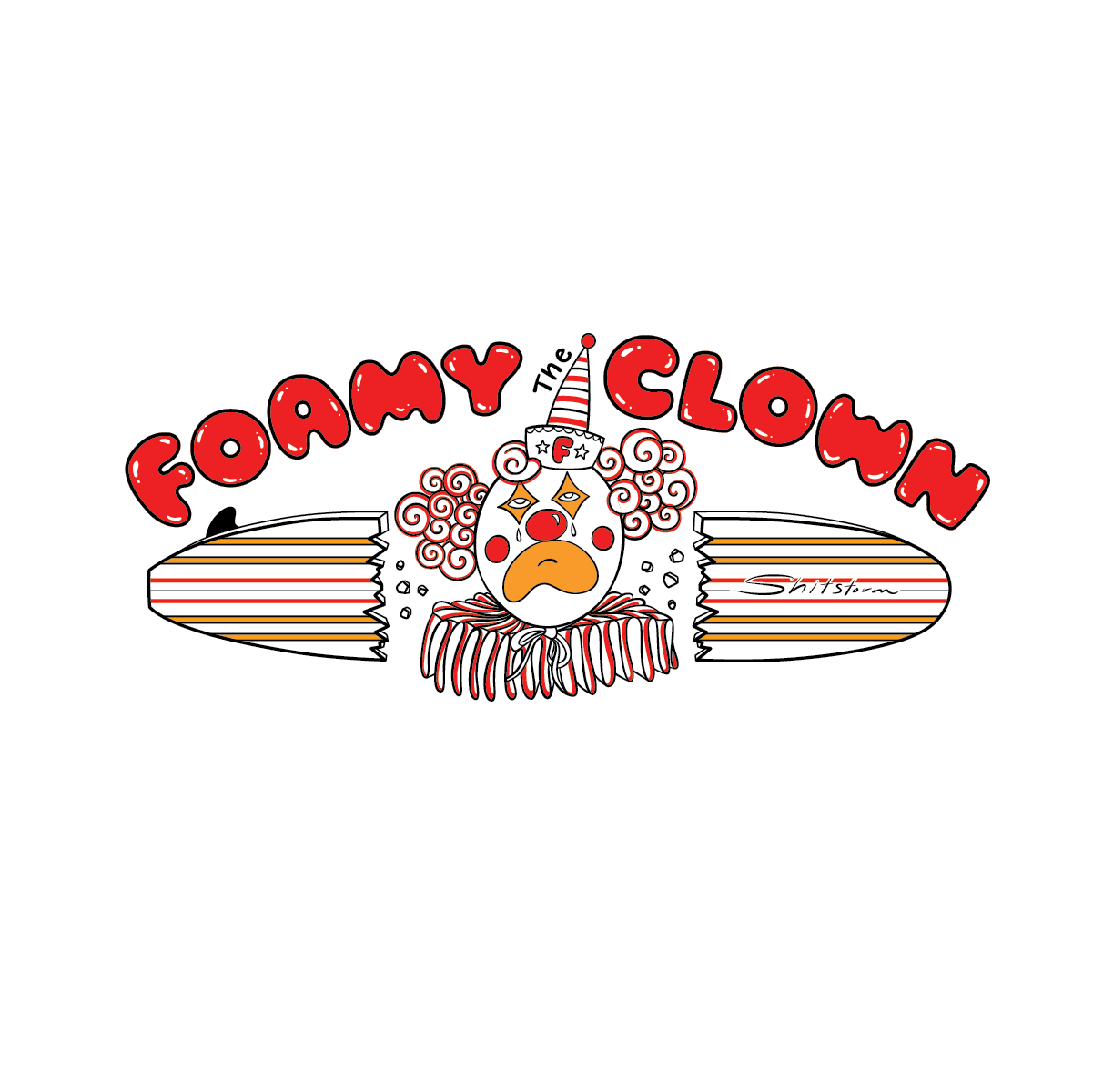 Foamy the Clown - Black Trucker