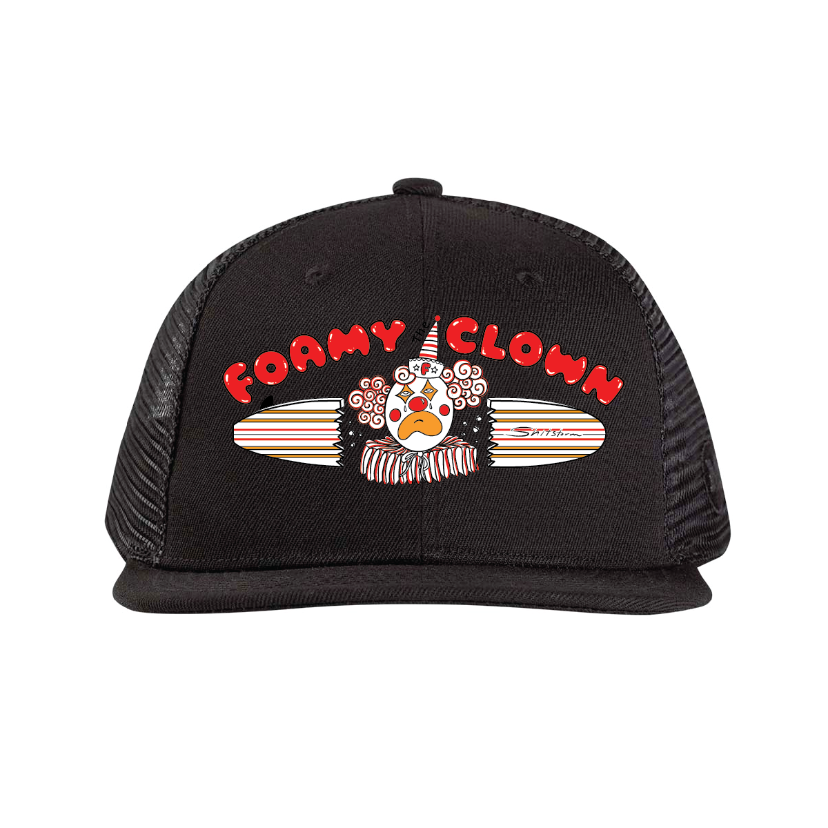 Foamy the Clown - Black Trucker