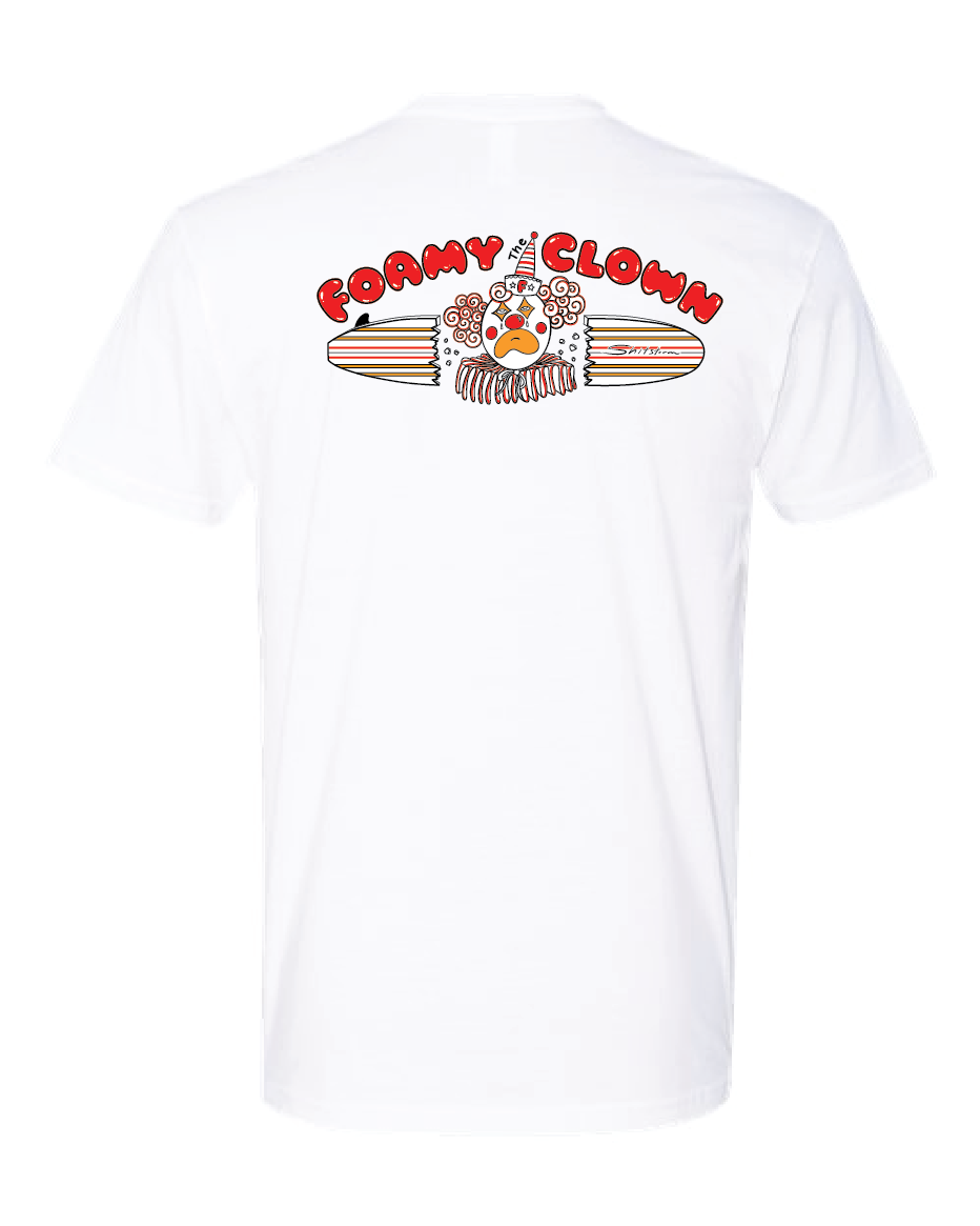 Foamy The Clown - White S/S